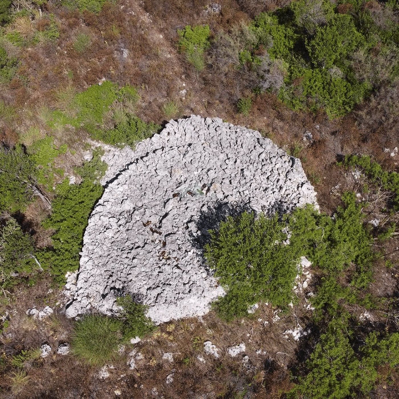 Una specchia messapica, dall’alto · ~2500 anni