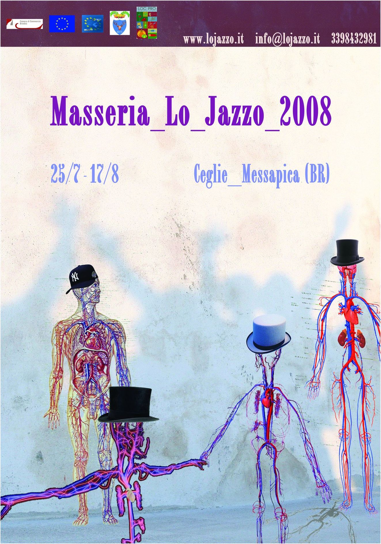 Locandina 2008: corpi con le arterie in vista